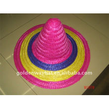 Chapéus de palha sombrero colorido